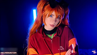 Asuka Langley Får Et Rodet Blowjob Og Creampie I Evangelion-Tema Porno