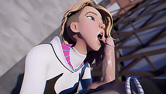 Czy Możesz Zmierzyć Się Z Uwodzicielską Spider-Gwen W Tym Gorącym Filmie 3d?