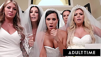 Busty Milf Bride Punishes Her Wedding Planner In Wild Group Sex