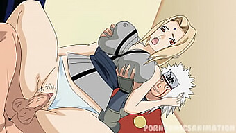 Zmyselná Paródia Naruto Postáv Tsunade A Jiraiya V Explicitnej Akcii