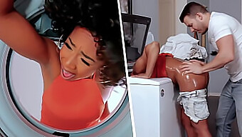 Misty Stone Se Fait Coincer Dans La Machine À Linge - Porno Milf