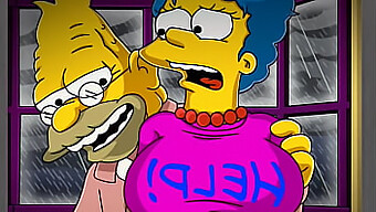 Marge Simpson, Die Klassische Cartoon-Hausfrau, Wird Von Ihrem Älteren Nachbarn Aufgrund Ihrer Freizügigen Kleidung Fälschlicherweise Als Prostituierte Identifiziert. Als Homer Auf Der Arbeit Ist, Nutzt Der Nachbar Die Situation Aus Und Verwöhnt Marge In All Ihren Intimen Öffnungen. Diese Animierte Visual Novel Ist Eine Spielerische Mischung Aus Comic, Cartoon Und Hentai-Elementen.