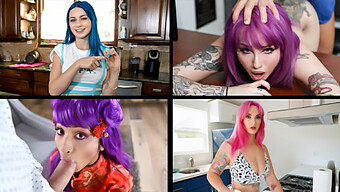 Adorable Girls Engage In Roleplay Fantasies In A Compilation Featuring Siri Dahl, Jewelz Blu, Val Steele, And More