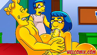 Bart Simpson And His Friend'S Mother Engage In Sexual Activity - Simpsons Hentai