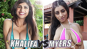 Mia Khalifa And Violet Myers Compete In A Round Two Of Hardcore Action