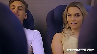 Mia Malkova'S First Flight With Private: A Steamy Plane Ride And Blowjob